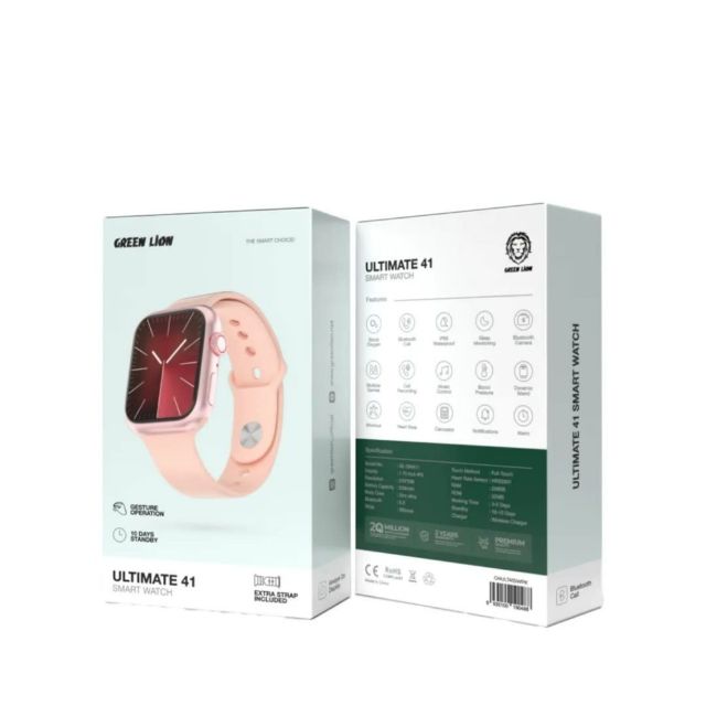 Green Lion Ultimate 41 Smart Watch - Zwart