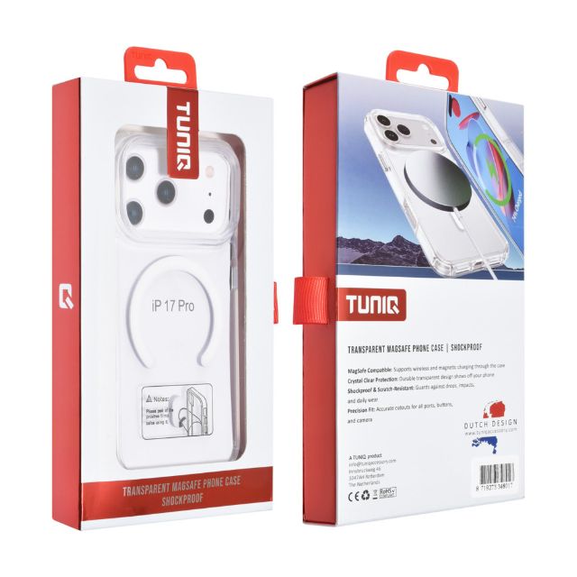 iPhone 17 Pro Backcover hoesje - Magsafe - Antishock - Transparant