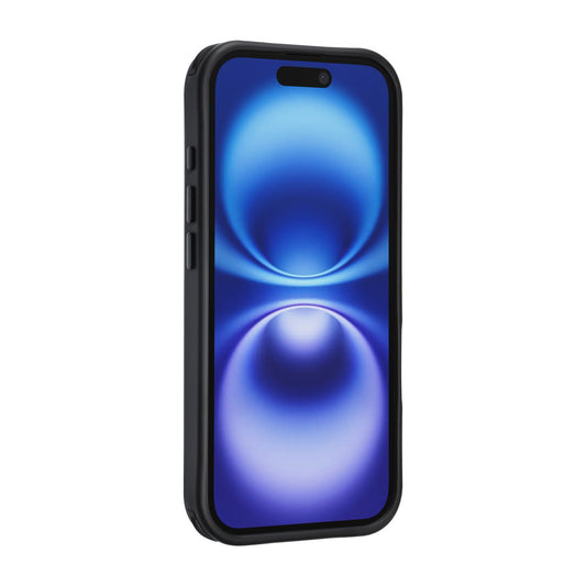 iPhone 17 Backcover hoesje - Built-in Ring Stand - Antishock - Zwart