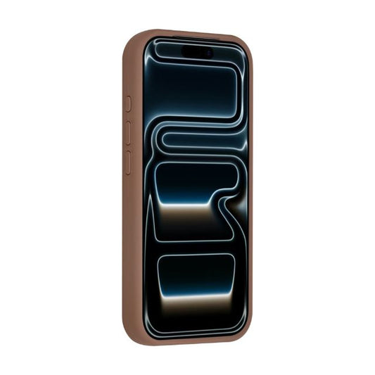 iPhone 17 Pro Backcover hoesje - Magsafe - Full Silicone - Bruin