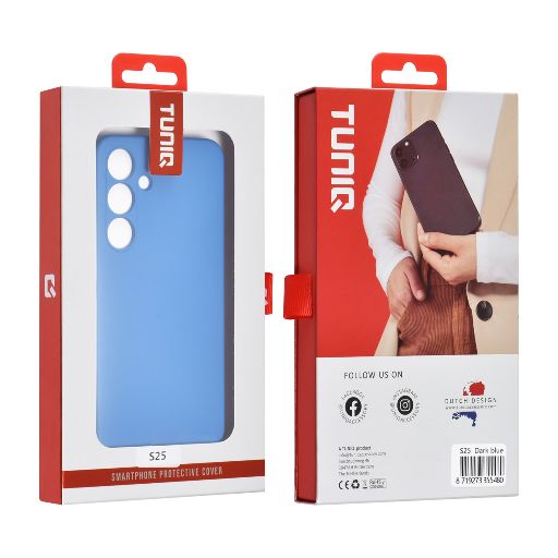 TUNIQ Galaxy S25 Backcover hoesje - Diepblauw