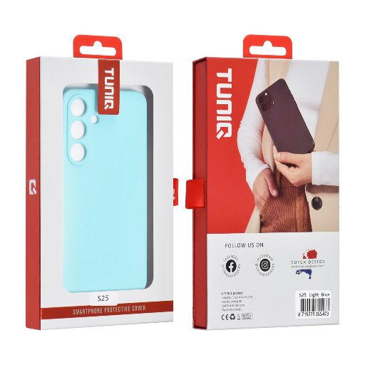 TUNIQ Galaxy S25 Backcover hoesje - Koraalblauw