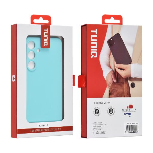 TUNIQ Galaxy S25 Plus Backcover hoesje - Koraalblauw TUNIQ