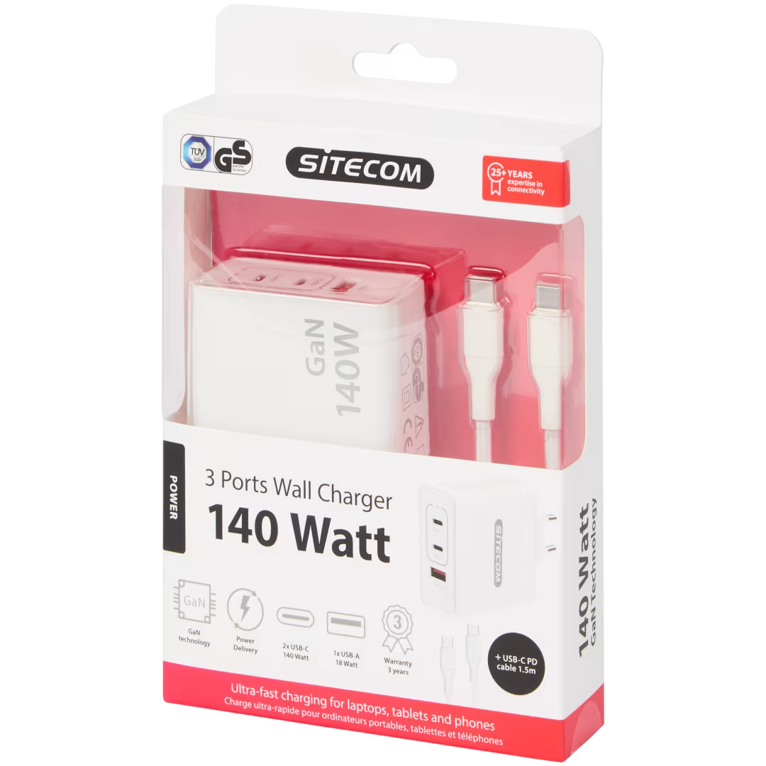 Sitecom USB-wandoplader