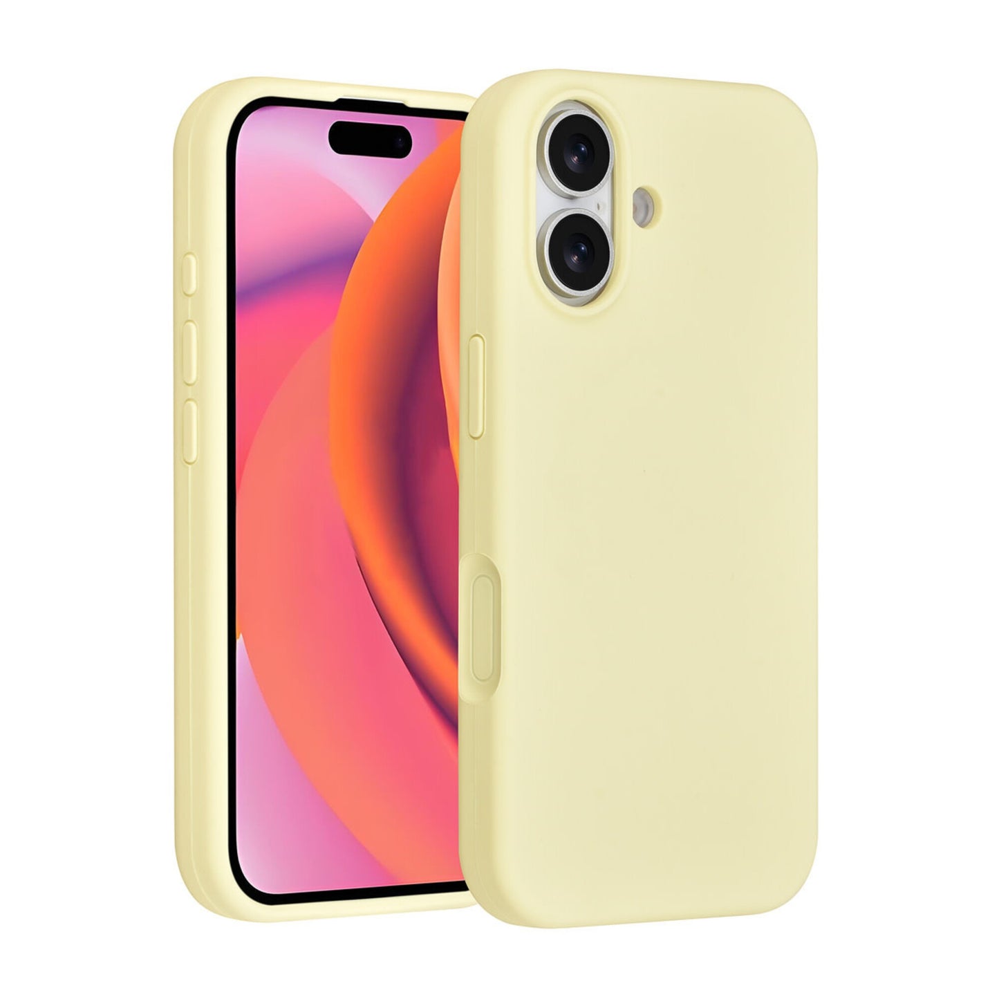 iPhone 17 Backcover hoesje - Full Silicone - Geel