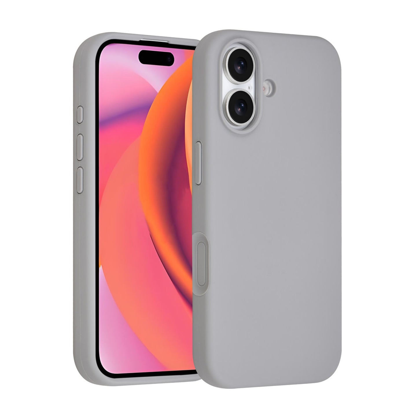 iPhone 17 Backcover hoesje - Full Silicone - Grijs