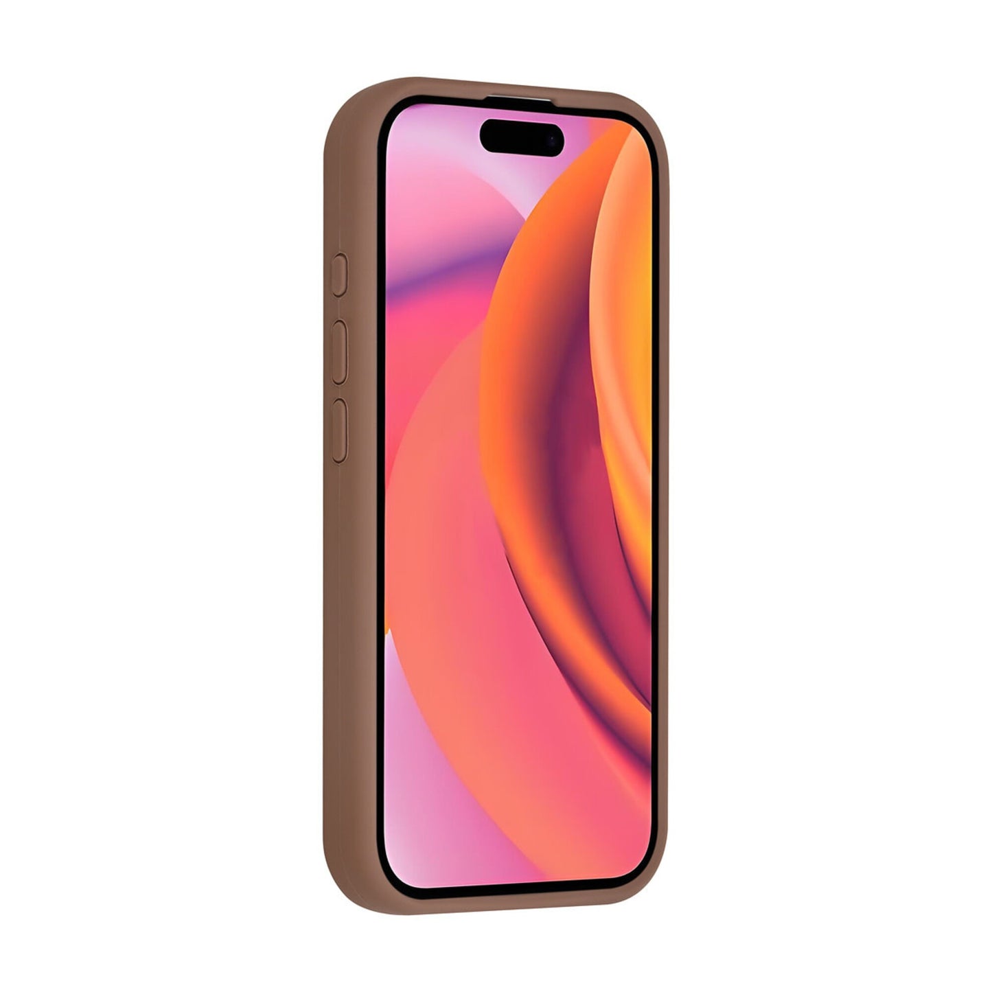 iPhone 17 Backcover hoesje - Magsafe - Full Silicone - Bruin