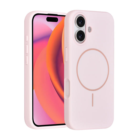 iPhone 17 Backcover hoesje - Magsafe - Full Silicone - Roze