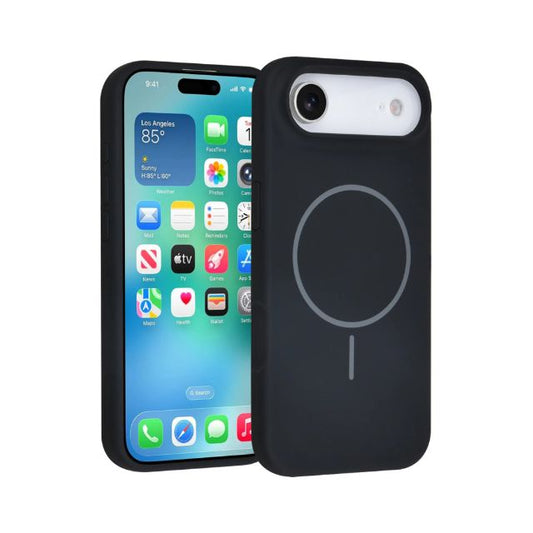 iPhone 17 Air Back cover case - Magsafe - Full Silicone - Zwart