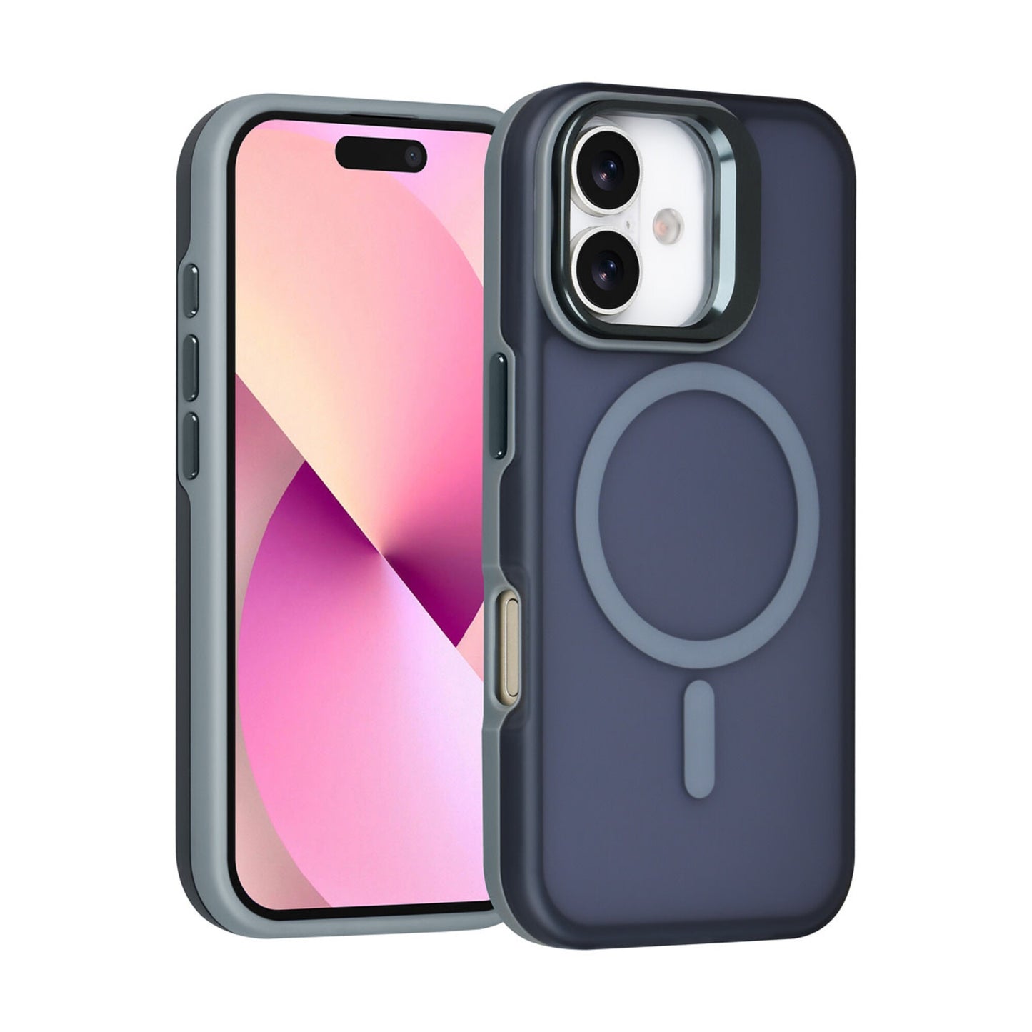 iPhone 17 Backcover hoesje - Magsafe - With Camera Stand - Grijs