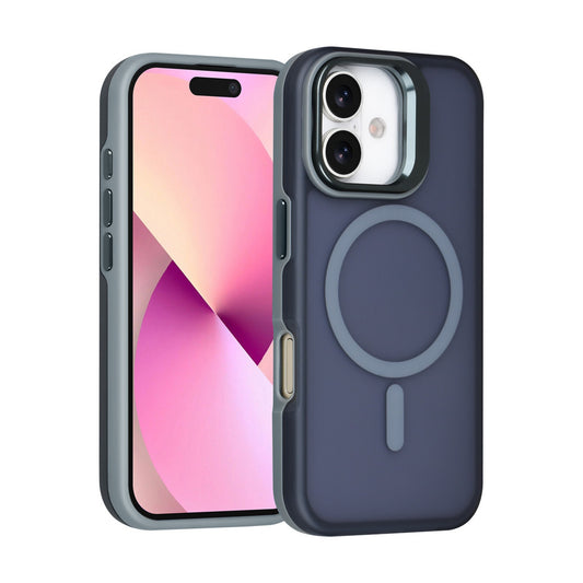 iPhone 17 Backcover hoesje - Magsafe - With Camera Stand - Grijs