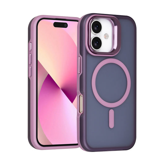 iPhone 17 Backcover hoesje - Magsafe - With Camera Stand - Paars