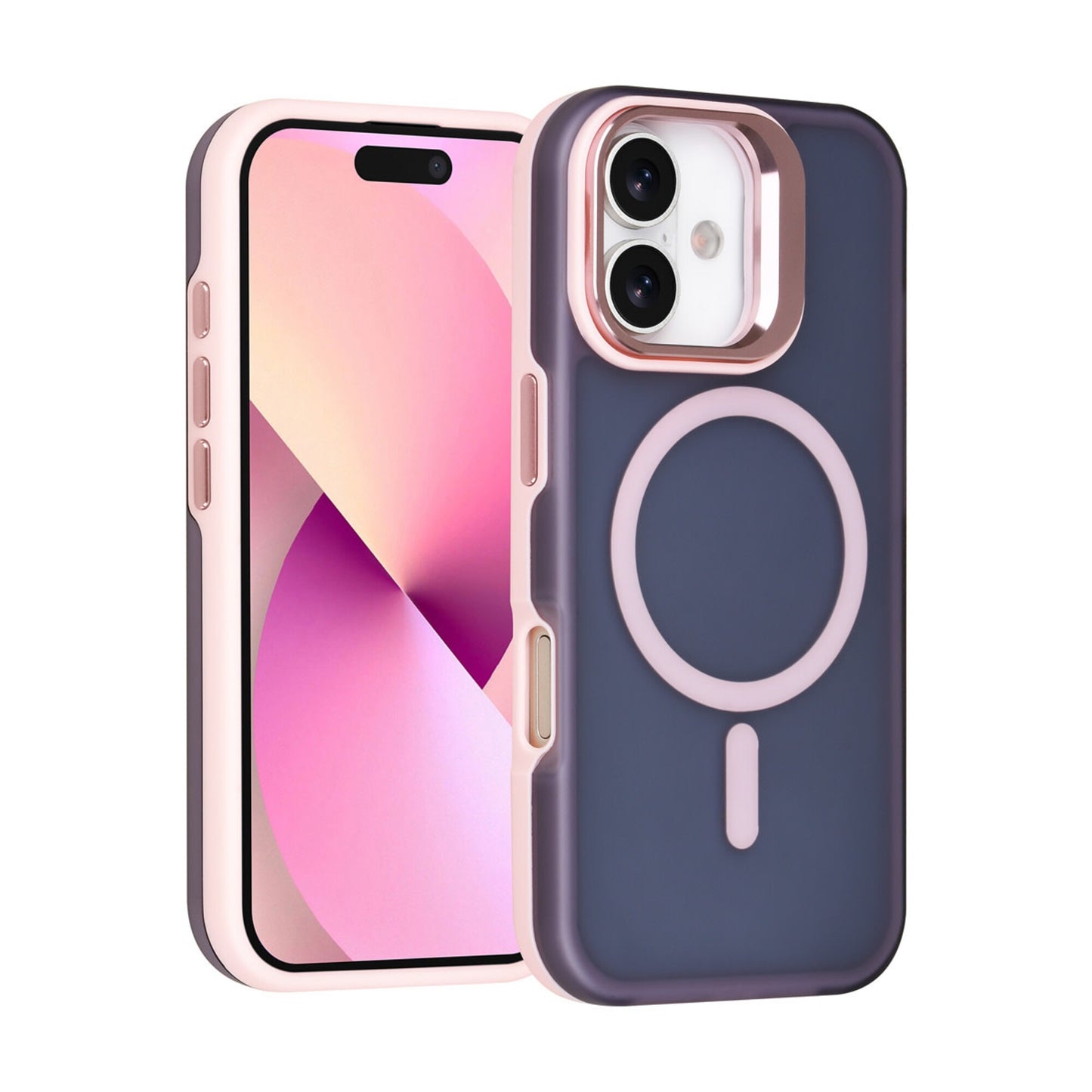 iPhone 17 Backcover hoesje - Magsafe - With Camera Stand - Roze