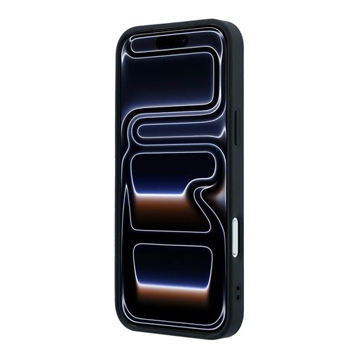 Guess iPhone 18 Pro Max / iPhone 17 Pro Max Hoesje MagSafe - generfd PU - harde behuizing - rond strasslogo Zwart Guess