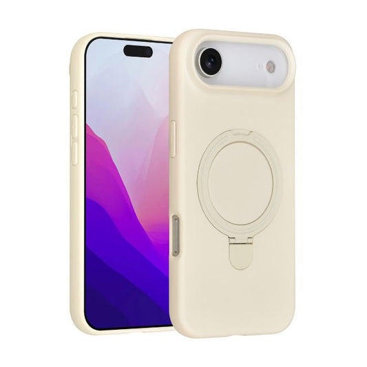 iPhone 17 Air Backcover hoesje - Magsafe With Ring Stand - Hanger - Antique White