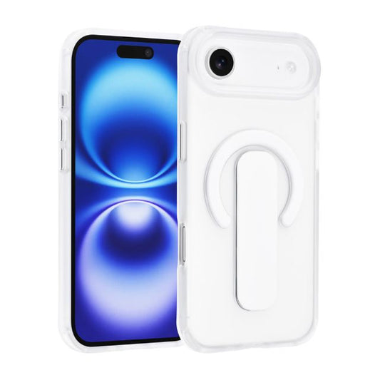 iPhone 17 Air Backcover hoesje - Built-in Ring Stand - Antishock - Transparent