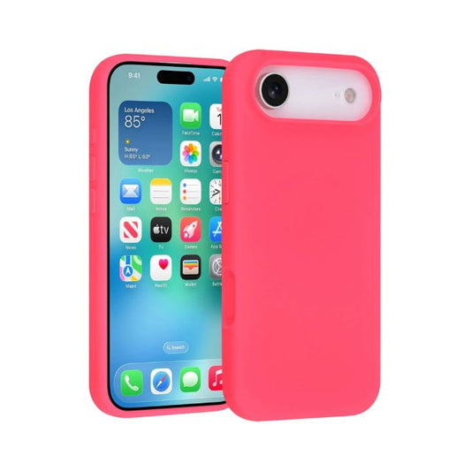 iPhone 17 Air Backcover hoesje - Full Silicone - Felroze