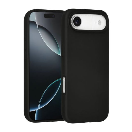 iPhone 17 Air Backcover hoesje - Premium Liquid Silicon - Zwart