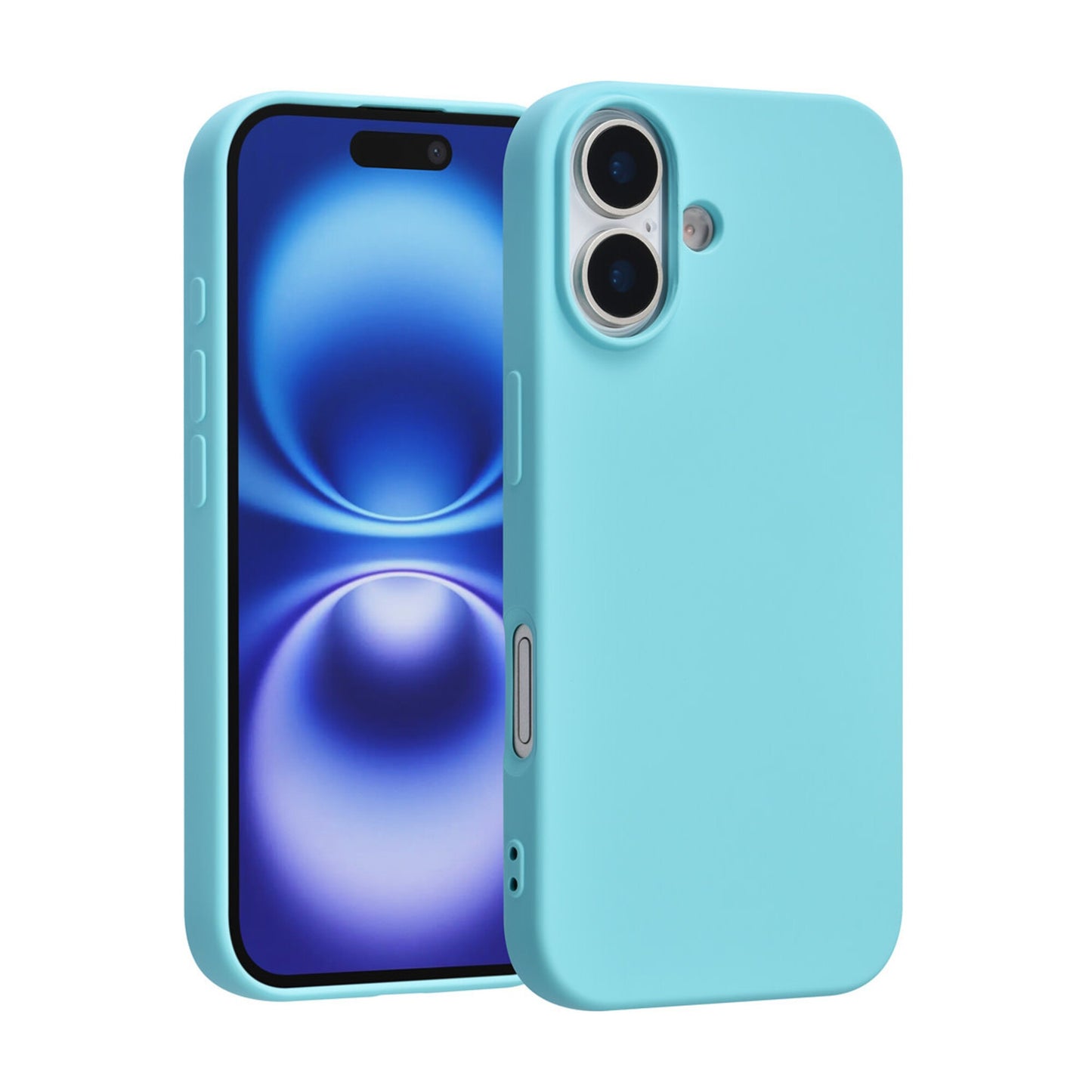 iPhone 17 Backcover hoesje - Koraal Blauw
