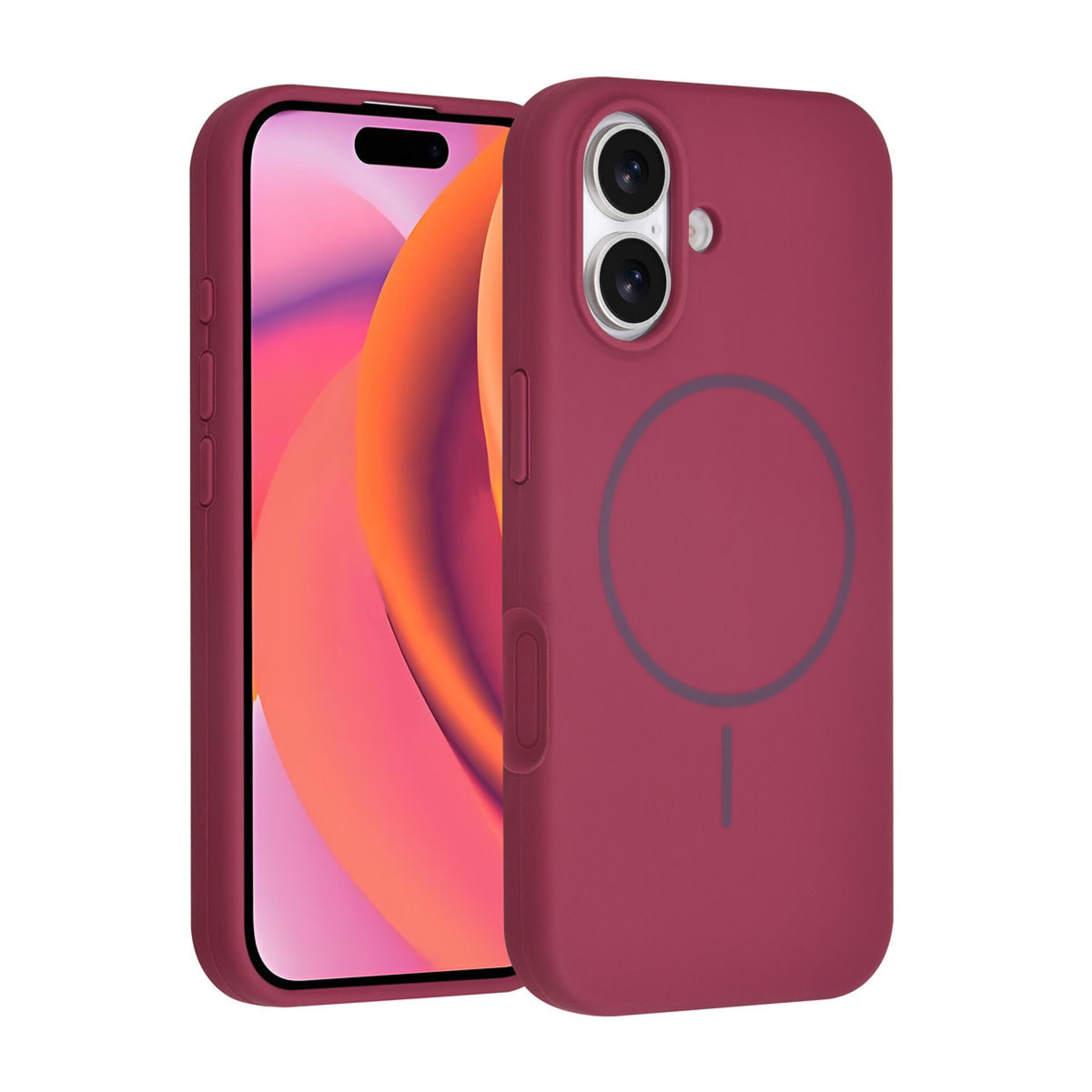 iPhone 17 Backcover hoesje - Magsafe - Full Silicone - Paars