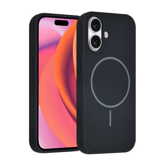 iPhone 17 Backcover hoesje - Magsafe - Full Silicone - Zwart