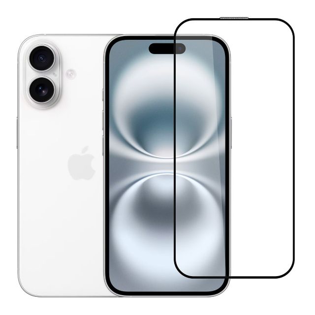 iPhone 17 Screenprotector - Full coverage Screenprotector - Zwarte Rand