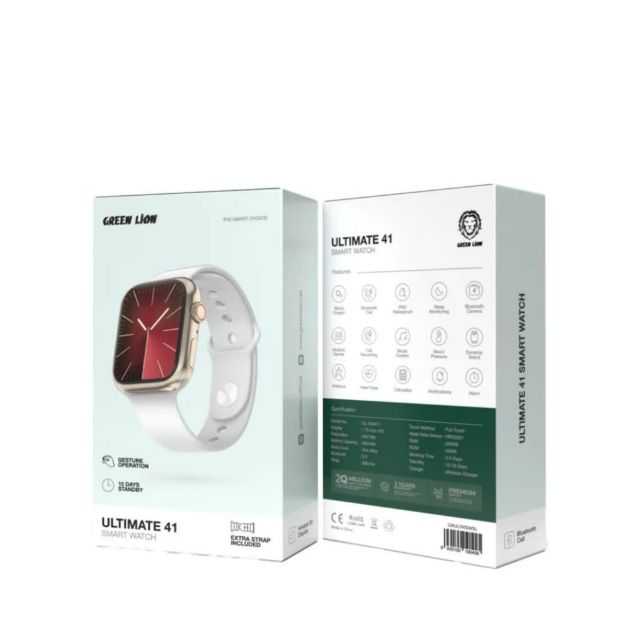 Green Lion Ultimate 41 Smart Watch - Zwart