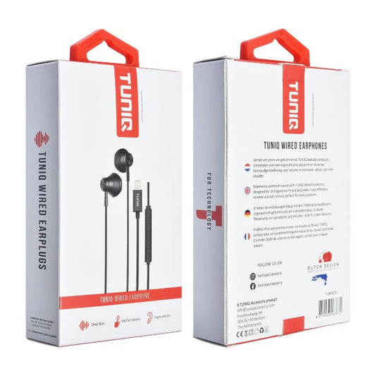 Half-In-Ear Wired Earphones - Lightning plug - Zwart