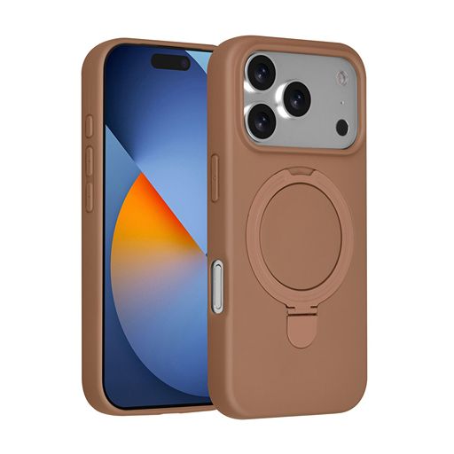 iPhone 18 Pro Backcover hoesje - Back cover case TPU - Bruin TUNIQ