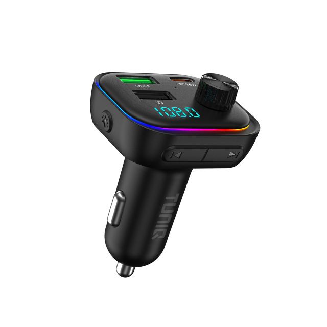 TUNIQ FM Transmitter and Car Charger - LGB - Zwart