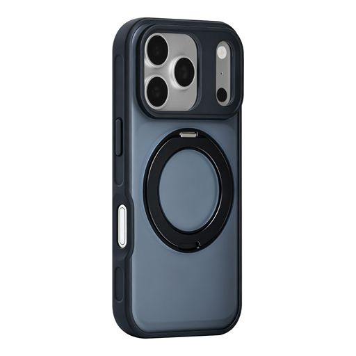 TUNIQ iPhone 18 Pro Backcover hoesje - 360 rotation stand MagSafe - Zwart TUNIQ