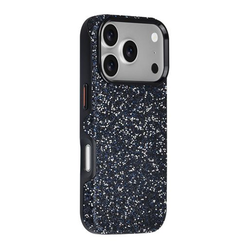 TUNIQ iPhone 18 Pro Backcover hoesje - Glitter Magsafe TPU+PC - Zwart TUNIQ
