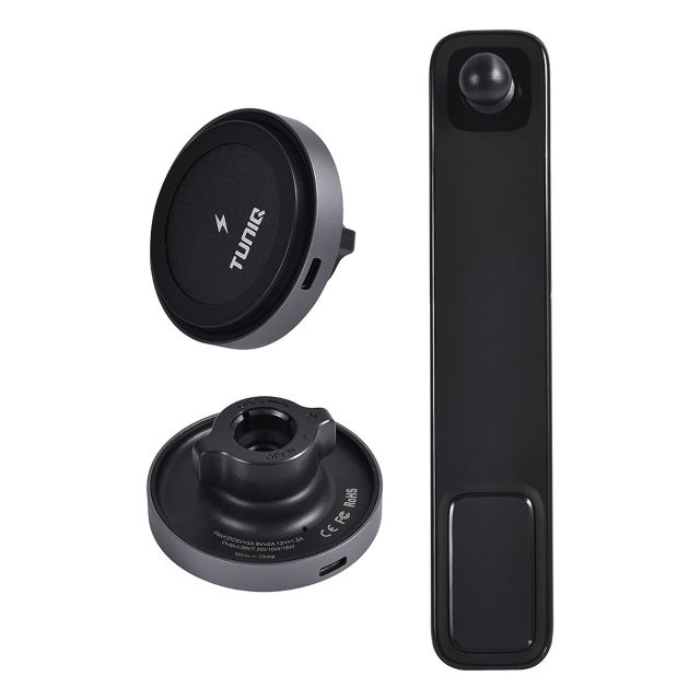 TUNIQ Telefoonhouder auto long arm magnetic - Zwart