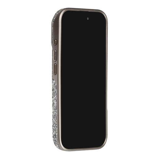 TUNIQ iPhone 18 Pro Backcover hoesje - Glitter Magsafe TPU+PC - Zilver TUNIQ
