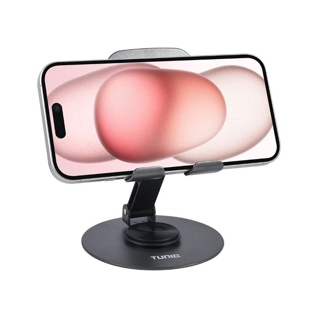 TUNIQ Telefoonhouder auto desk - foldable - Zwart