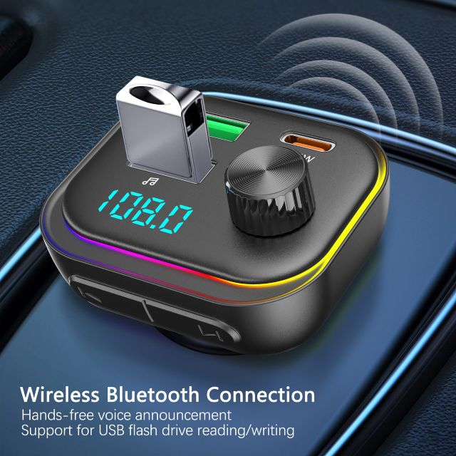 TUNIQ FM Transmitter and Car Charger - LGB - Zwart