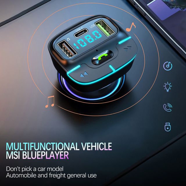 TUNIQ FM Transmitter and Car Charger - Zwart