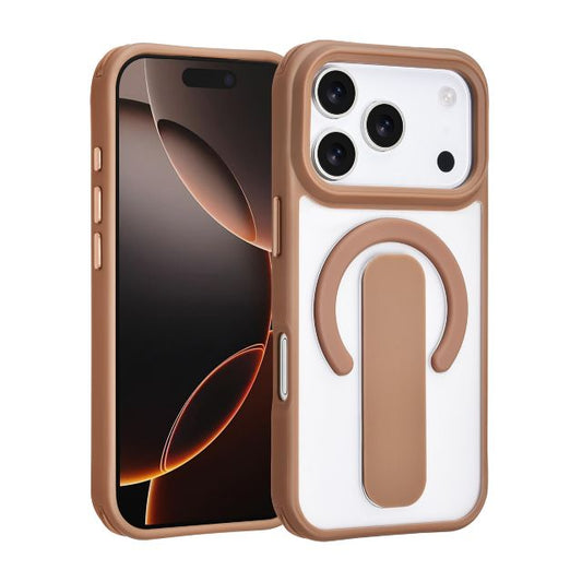 iPhone 17 Pro Backcover hoesje - Built-in Ring Stand - Antishock - Goud