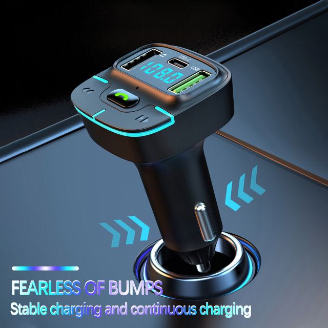 TUNIQ FM Transmitter and Car Charger - Zwart