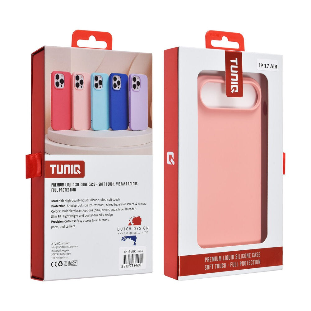 iPhone 17 Air Backcover hoesje - Felroze