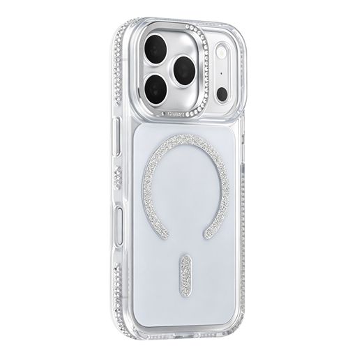 TUNIQ iPhone 18 Pro Backcover hoesje - Diamond MagSafe TPU+PC - Grijs TUNIQ