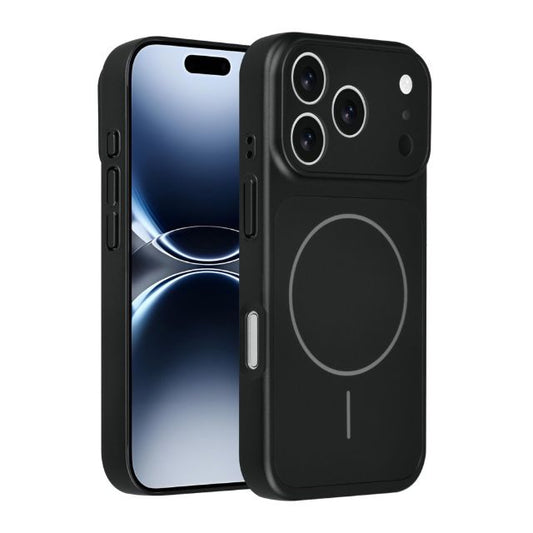 AG Matte Glass iPhone 17 Pro Backcover hoesje - Magsafe full protection cover - Zwart
