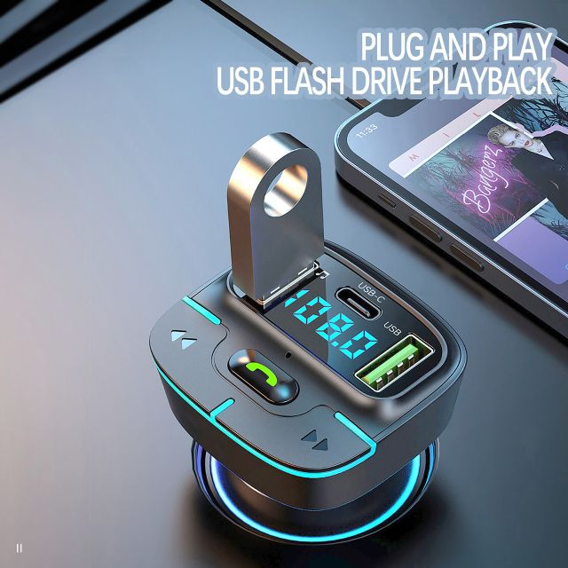 TUNIQ FM Transmitter and Car Charger - Zwart