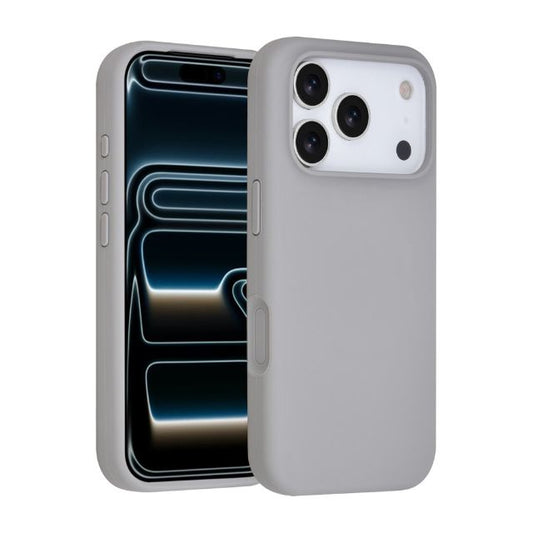 iPhone 17 Pro Backcover hoesje - Full Silicone - Grijs