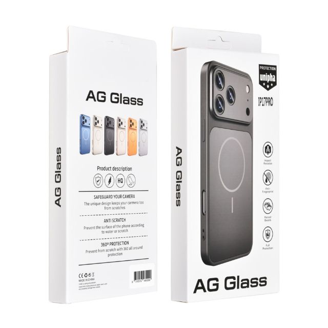 AG Matte Glass iPhone 17 Pro Backcover hoesje - Magsafe full protection cover - Oranje