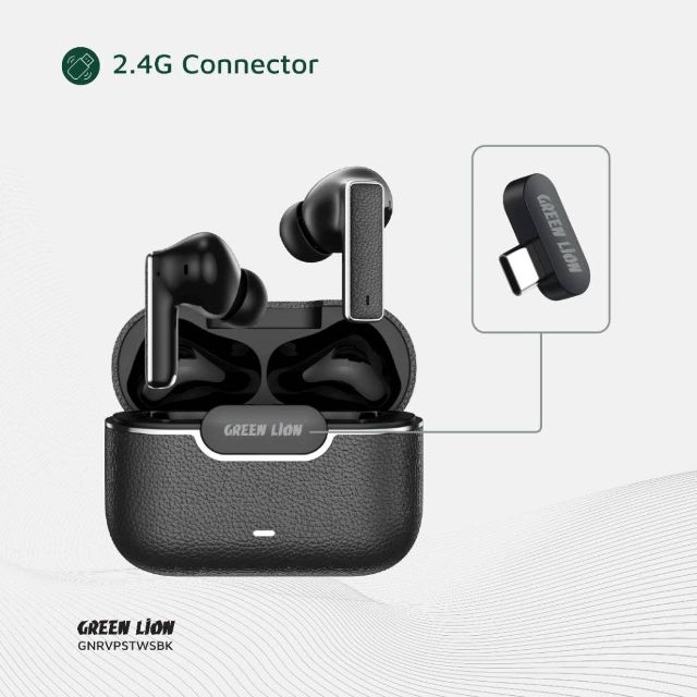 Green Lion River Plus True Wireless Earbuds - Zwart
