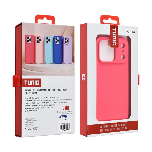 iPhone 17 Pro Backcover hoesje - Koraalblauw