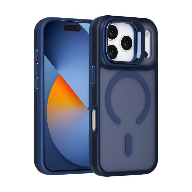 iPhone 17 Pro Backcover hoesje - Magsafe - With Camera Stand - Paars