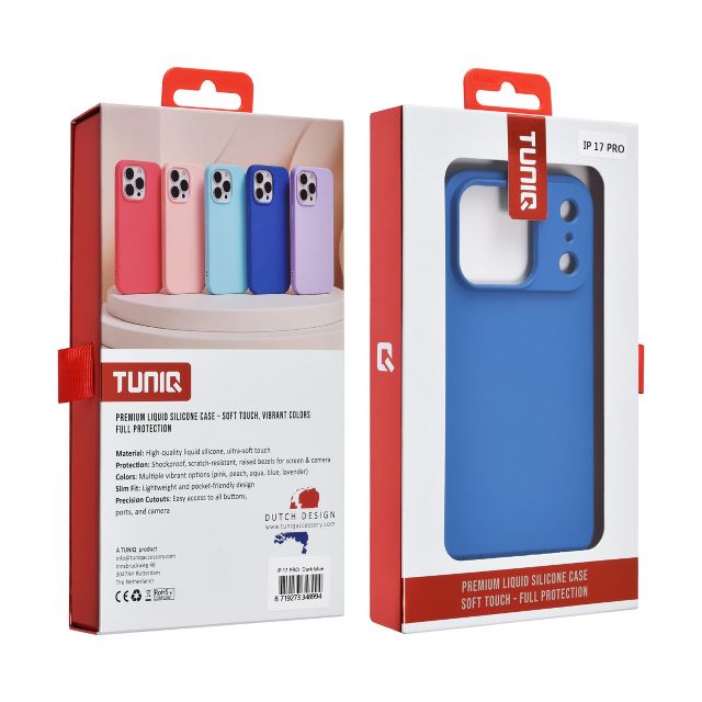 iPhone 17 Pro Backcover hoesje - Koraalblauw