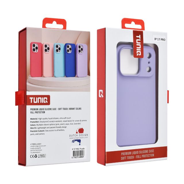iPhone 17 Pro Backcover hoesje - Koraalblauw